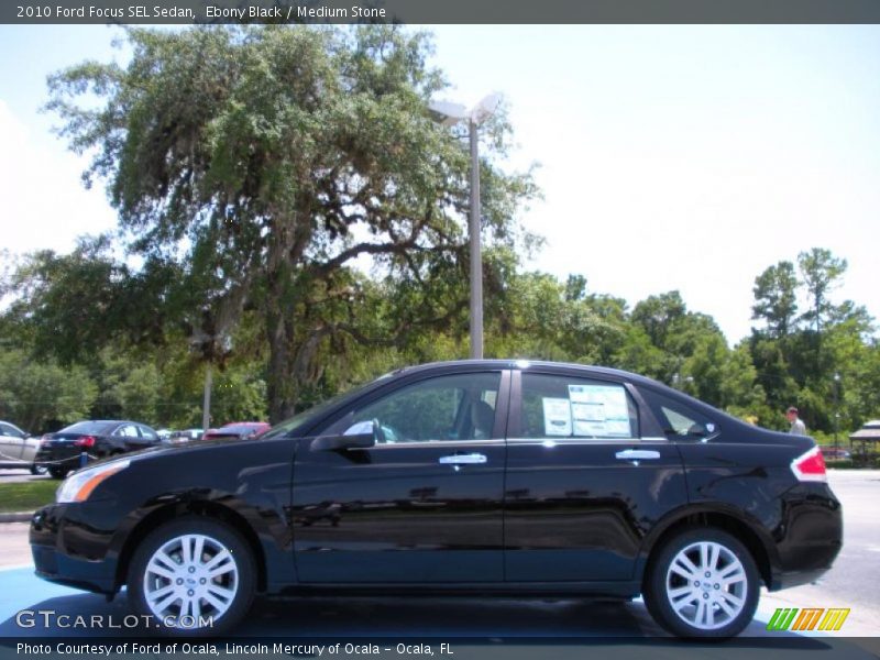 Ebony Black / Medium Stone 2010 Ford Focus SEL Sedan