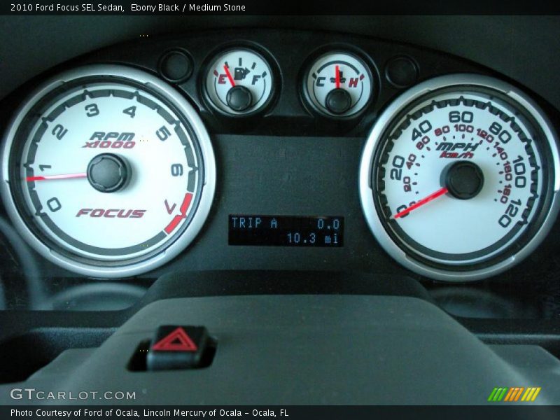 Ebony Black / Medium Stone 2010 Ford Focus SEL Sedan