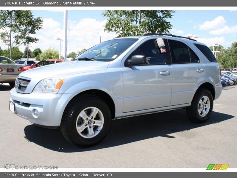 Diamond Silver Metallic / Gray 2004 Kia Sorento LX
