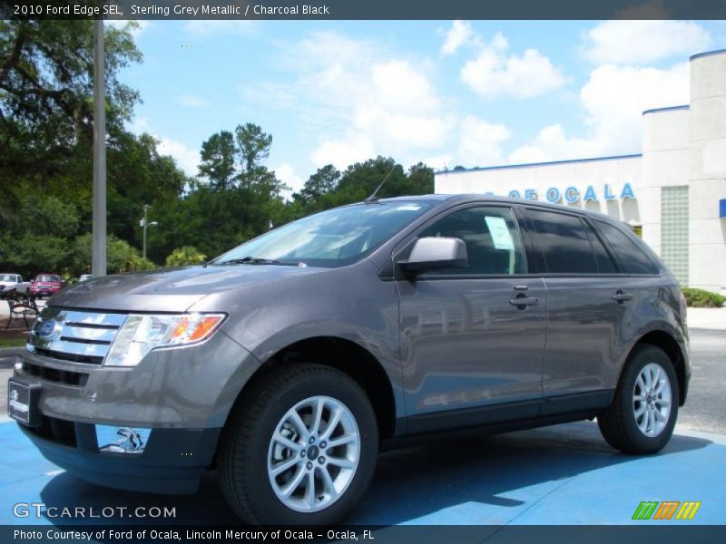 Sterling Grey Metallic / Charcoal Black 2010 Ford Edge SEL