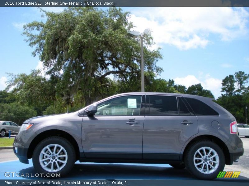 Sterling Grey Metallic / Charcoal Black 2010 Ford Edge SEL