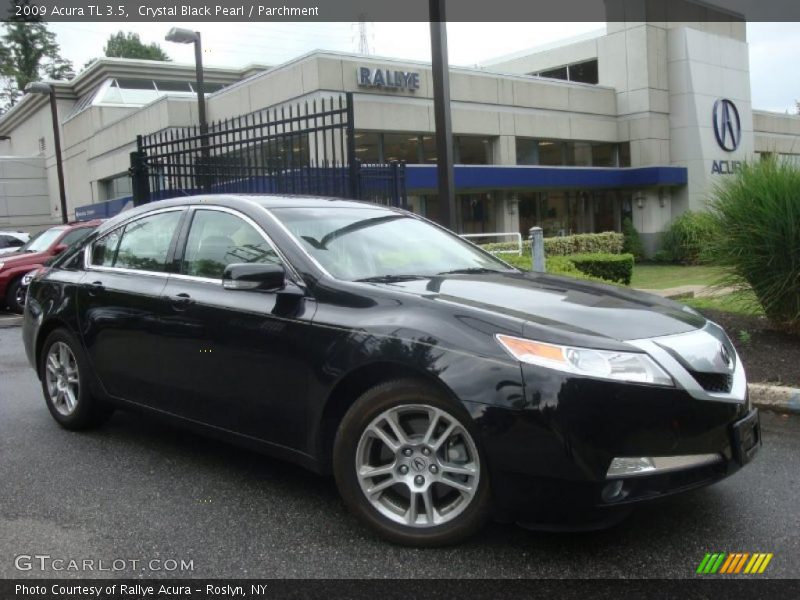 Crystal Black Pearl / Parchment 2009 Acura TL 3.5