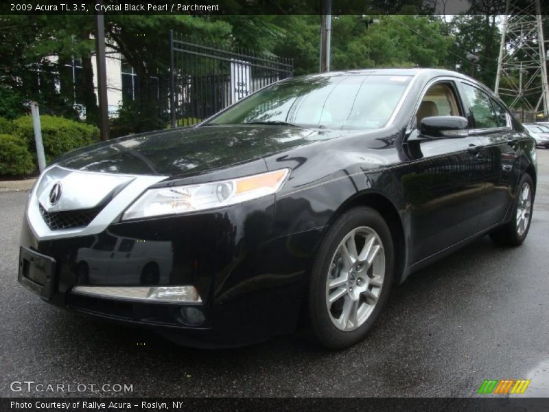Crystal Black Pearl / Parchment 2009 Acura TL 3.5