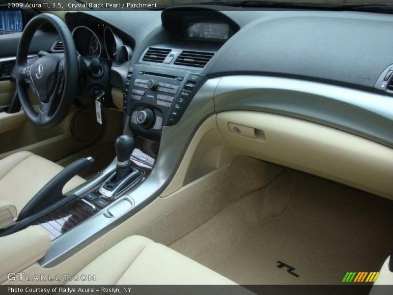 Crystal Black Pearl / Parchment 2009 Acura TL 3.5