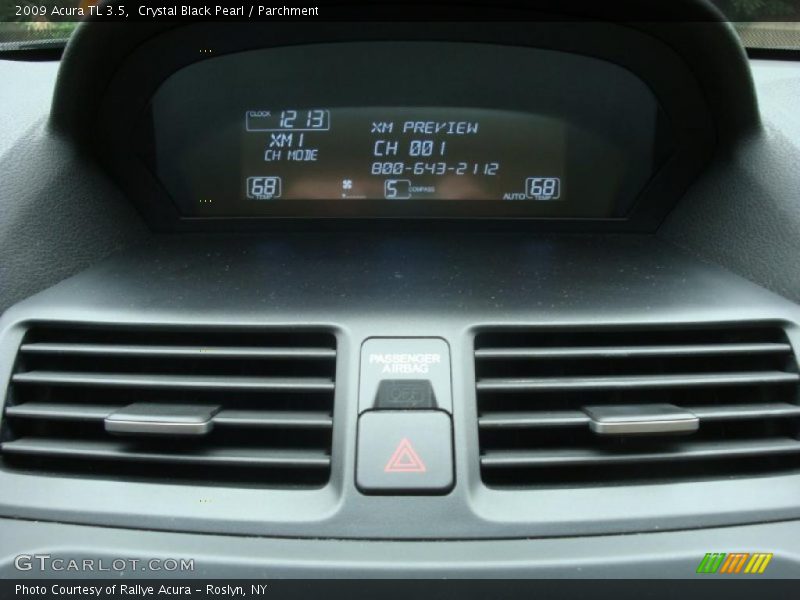 Crystal Black Pearl / Parchment 2009 Acura TL 3.5