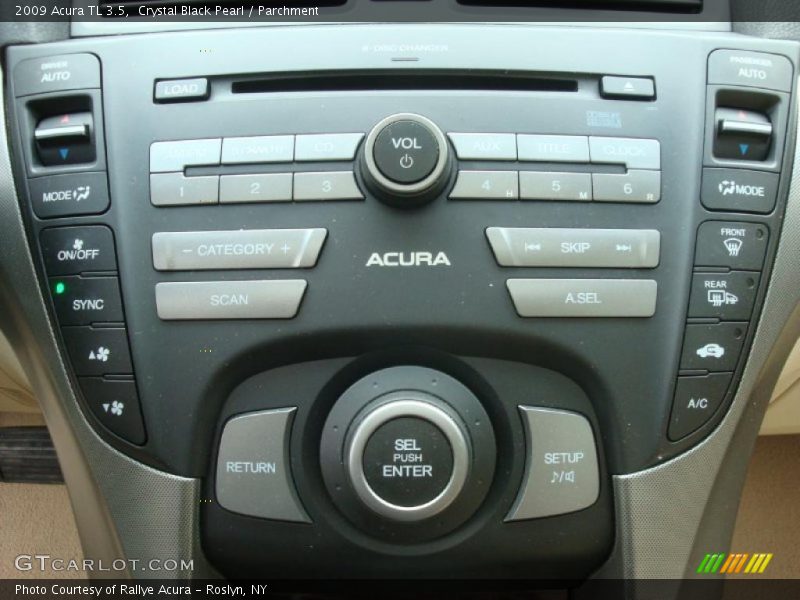 Crystal Black Pearl / Parchment 2009 Acura TL 3.5