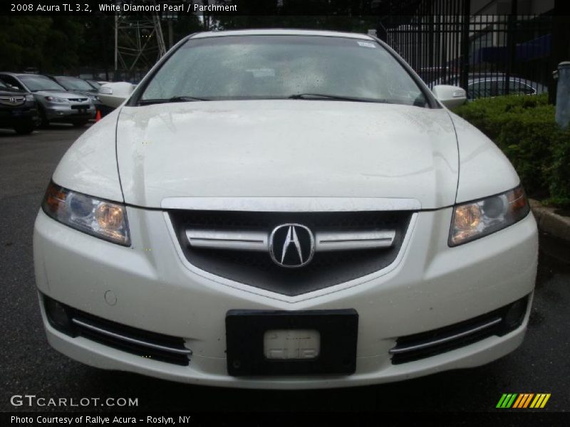 White Diamond Pearl / Parchment 2008 Acura TL 3.2