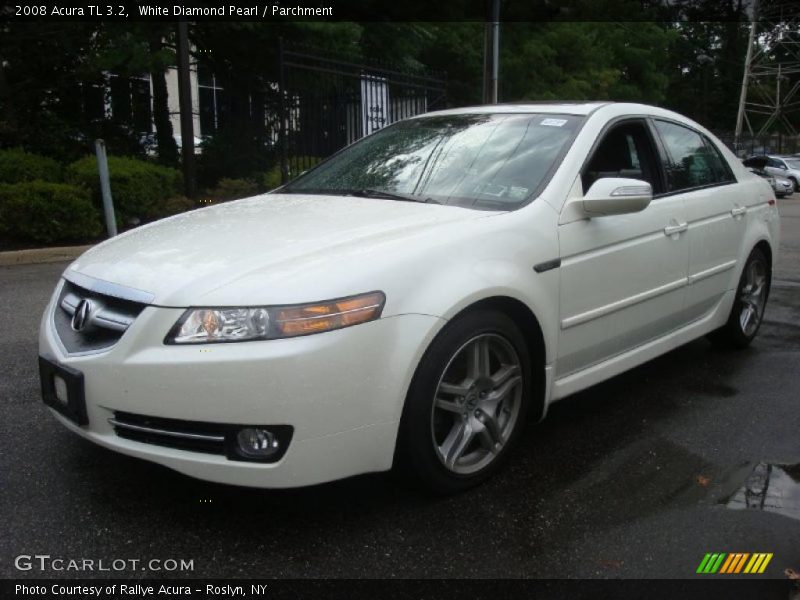 White Diamond Pearl / Parchment 2008 Acura TL 3.2
