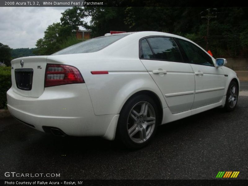 White Diamond Pearl / Parchment 2008 Acura TL 3.2