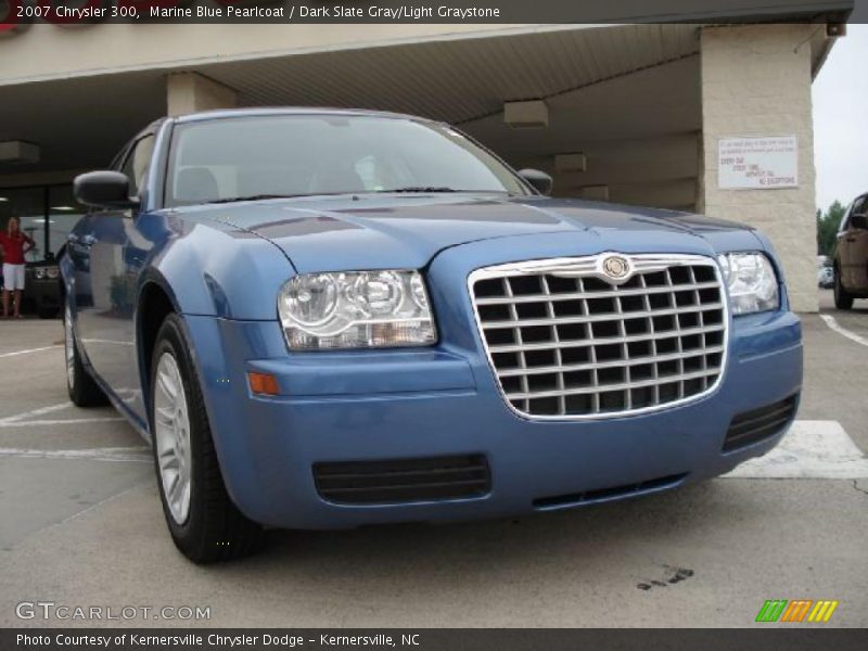Marine Blue Pearlcoat / Dark Slate Gray/Light Graystone 2007 Chrysler 300