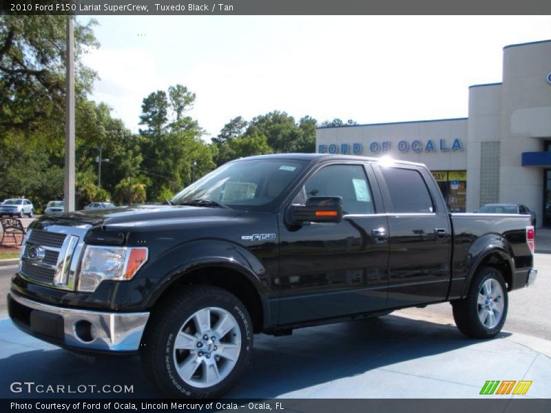 Tuxedo Black / Tan 2010 Ford F150 Lariat SuperCrew