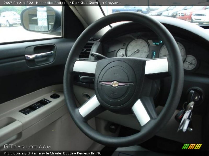 Marine Blue Pearlcoat / Dark Slate Gray/Light Graystone 2007 Chrysler 300