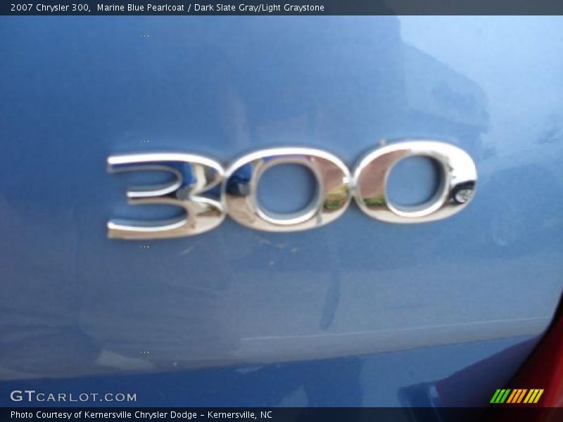 Marine Blue Pearlcoat / Dark Slate Gray/Light Graystone 2007 Chrysler 300