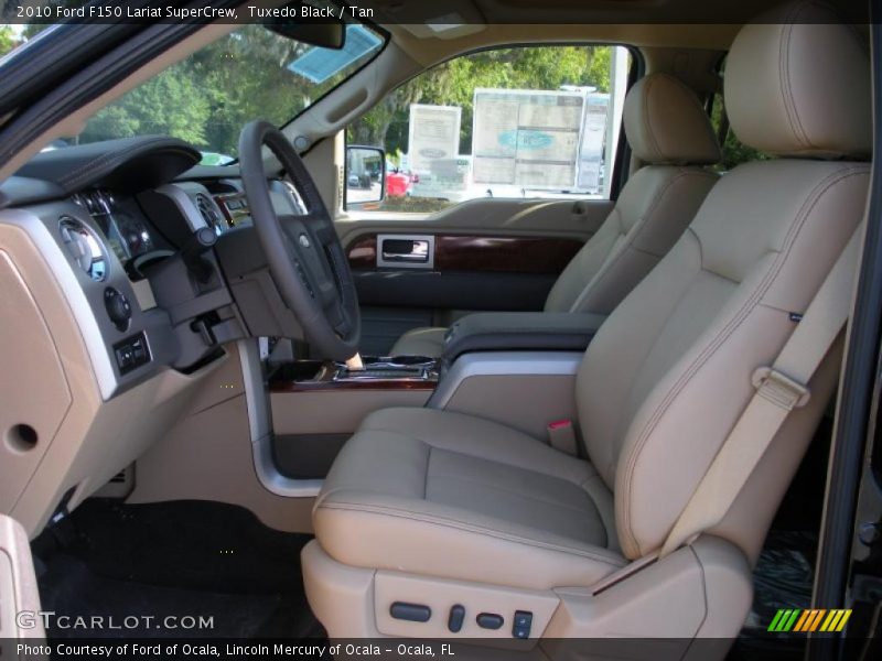 Tuxedo Black / Tan 2010 Ford F150 Lariat SuperCrew