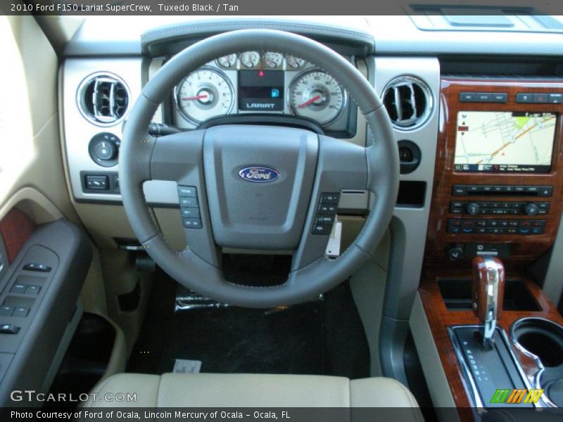 Tuxedo Black / Tan 2010 Ford F150 Lariat SuperCrew