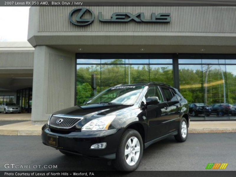 Black Onyx / Ivory 2007 Lexus RX 350 AWD