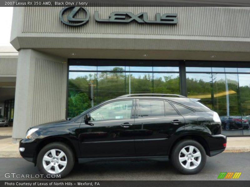 Black Onyx / Ivory 2007 Lexus RX 350 AWD