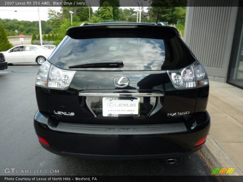 Black Onyx / Ivory 2007 Lexus RX 350 AWD