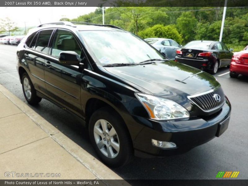 Black Onyx / Ivory 2007 Lexus RX 350 AWD