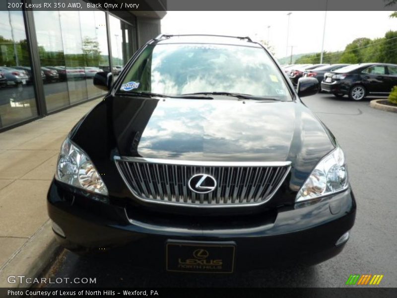 Black Onyx / Ivory 2007 Lexus RX 350 AWD