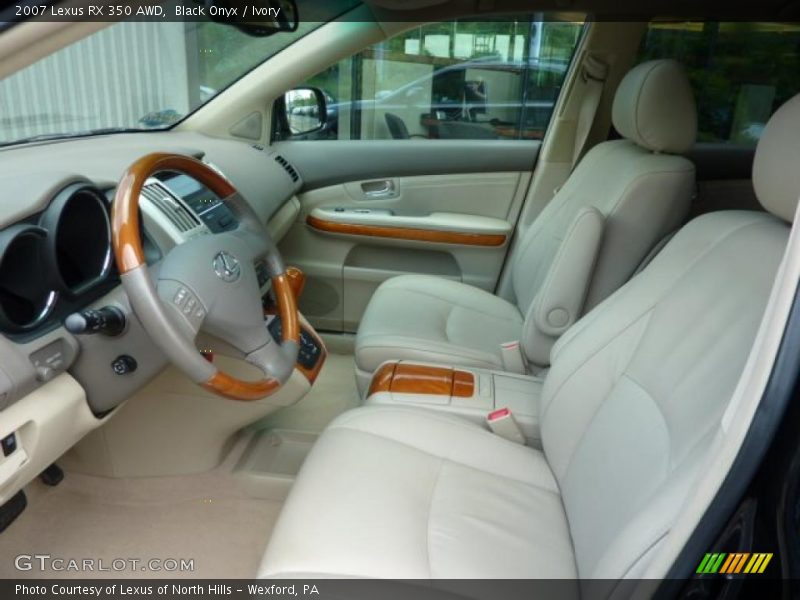 Black Onyx / Ivory 2007 Lexus RX 350 AWD