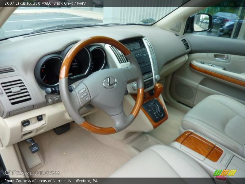 Black Onyx / Ivory 2007 Lexus RX 350 AWD