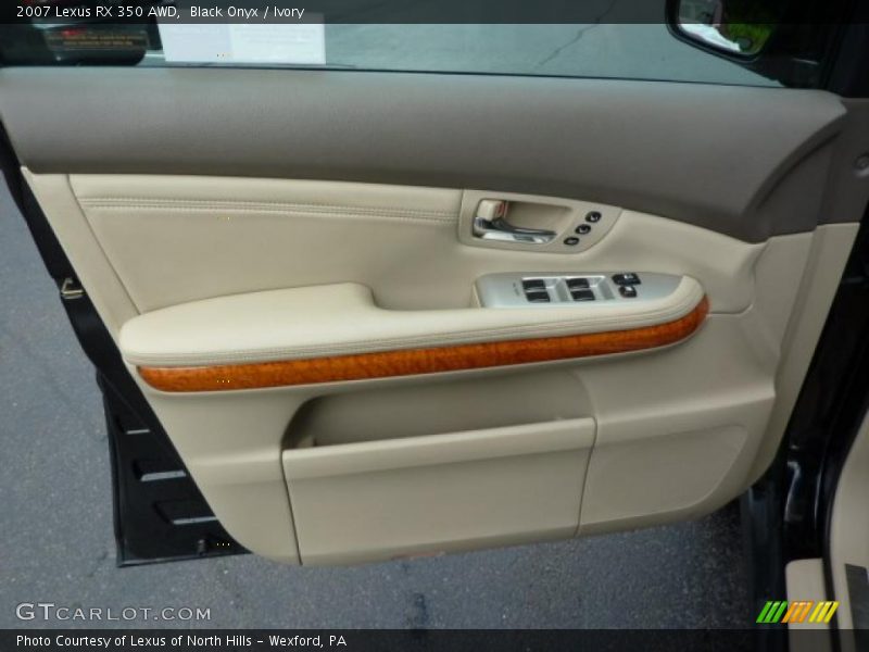 Black Onyx / Ivory 2007 Lexus RX 350 AWD