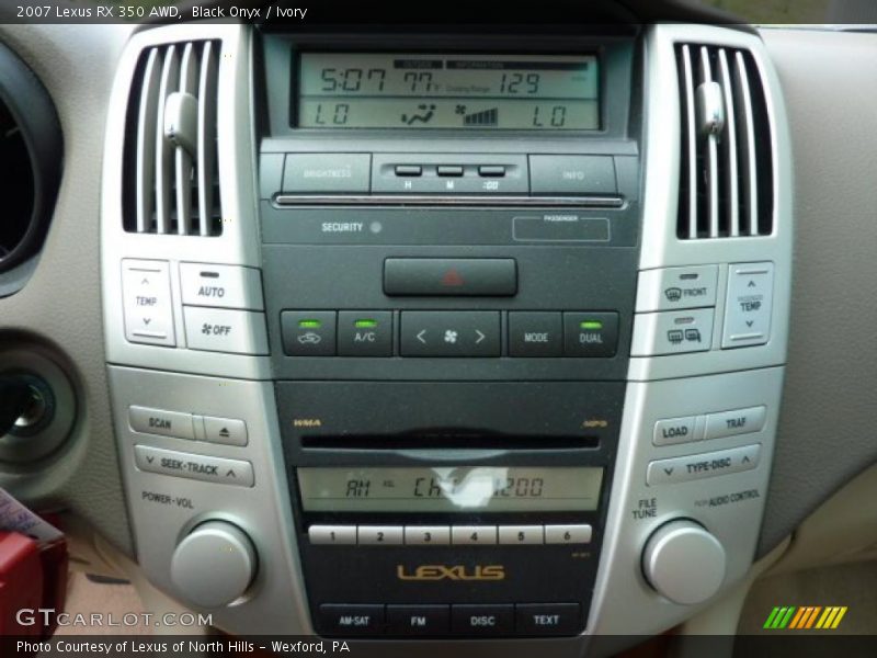 Black Onyx / Ivory 2007 Lexus RX 350 AWD