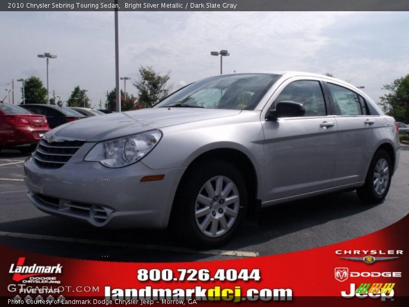 Bright Silver Metallic / Dark Slate Gray 2010 Chrysler Sebring Touring Sedan