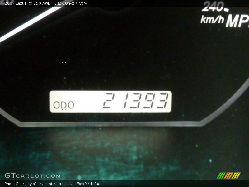 Black Onyx / Ivory 2007 Lexus RX 350 AWD