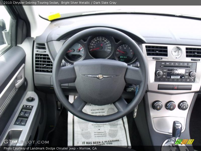Bright Silver Metallic / Dark Slate Gray 2010 Chrysler Sebring Touring Sedan