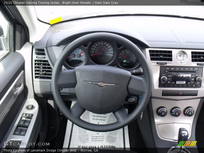 Bright Silver Metallic / Dark Slate Gray 2010 Chrysler Sebring Touring Sedan