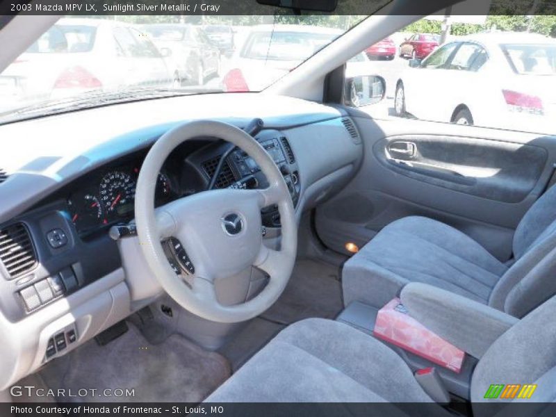 Sunlight Silver Metallic / Gray 2003 Mazda MPV LX