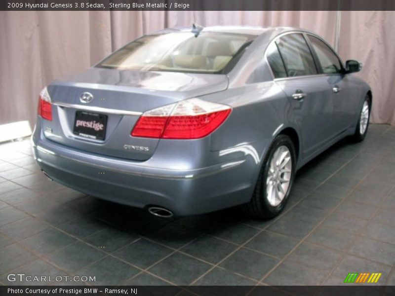 Sterling Blue Metallic / Beige 2009 Hyundai Genesis 3.8 Sedan