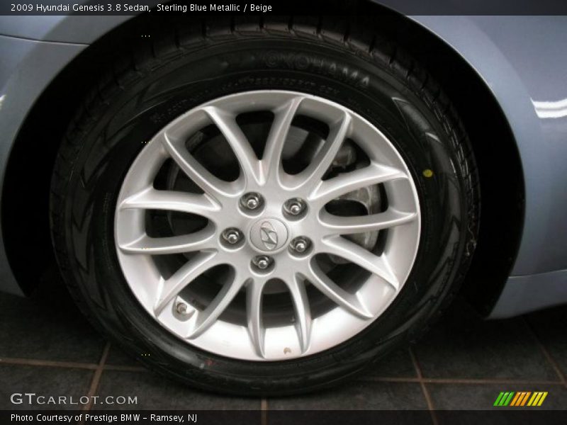 Sterling Blue Metallic / Beige 2009 Hyundai Genesis 3.8 Sedan