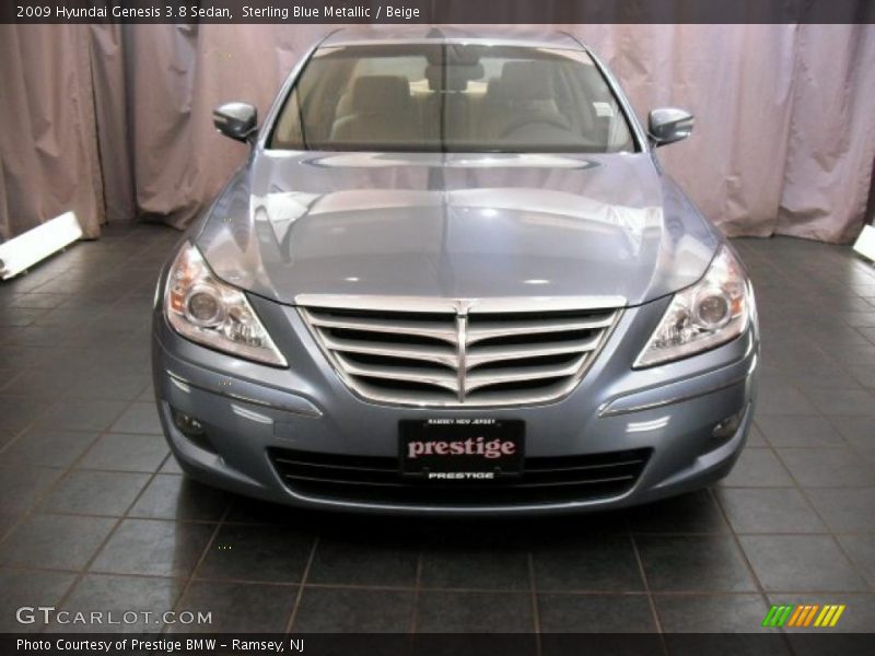 Sterling Blue Metallic / Beige 2009 Hyundai Genesis 3.8 Sedan