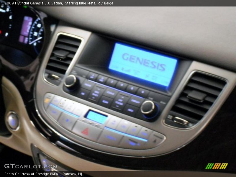 Sterling Blue Metallic / Beige 2009 Hyundai Genesis 3.8 Sedan