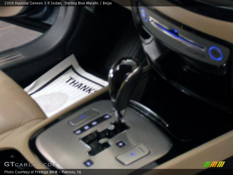 Sterling Blue Metallic / Beige 2009 Hyundai Genesis 3.8 Sedan