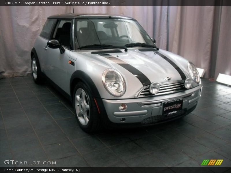 Pure Silver Metallic / Panther Black 2003 Mini Cooper Hardtop