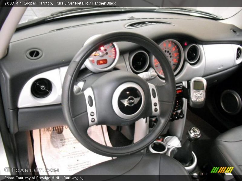 Pure Silver Metallic / Panther Black 2003 Mini Cooper Hardtop