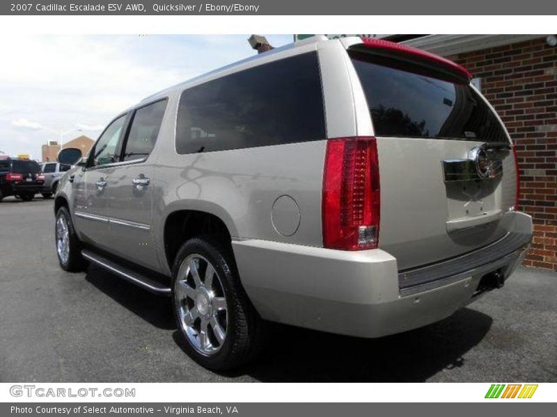 Quicksilver / Ebony/Ebony 2007 Cadillac Escalade ESV AWD