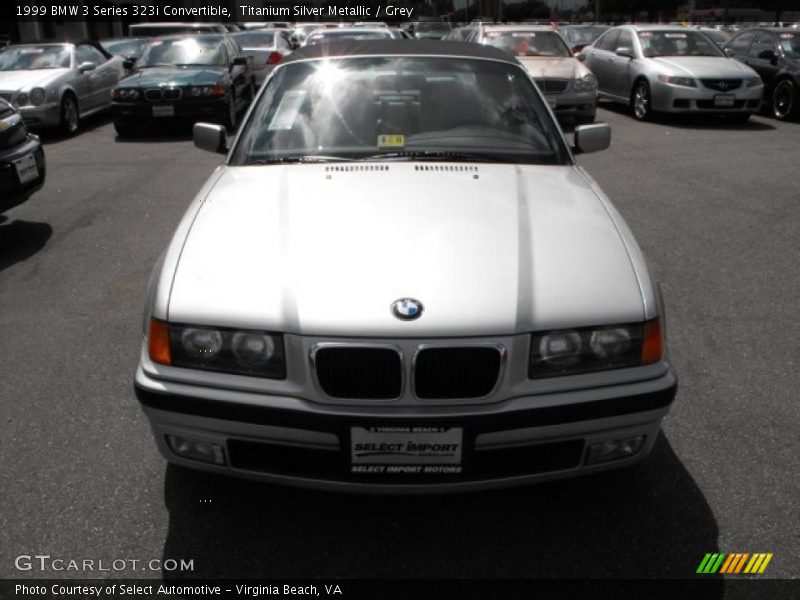 Titanium Silver Metallic / Grey 1999 BMW 3 Series 323i Convertible