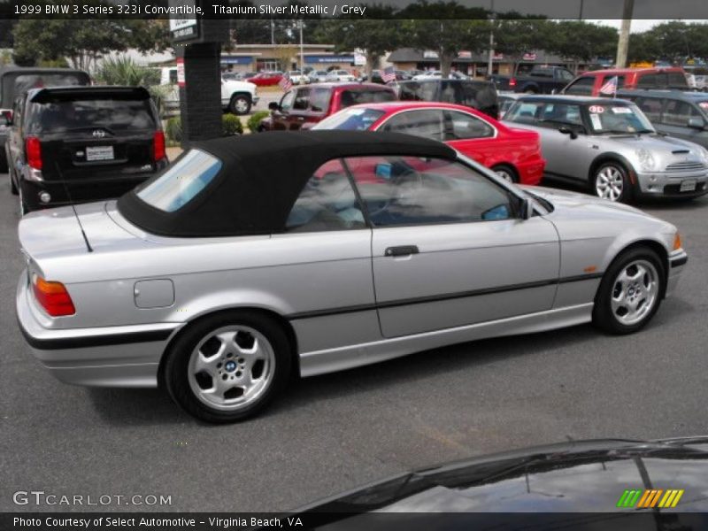 Titanium Silver Metallic / Grey 1999 BMW 3 Series 323i Convertible