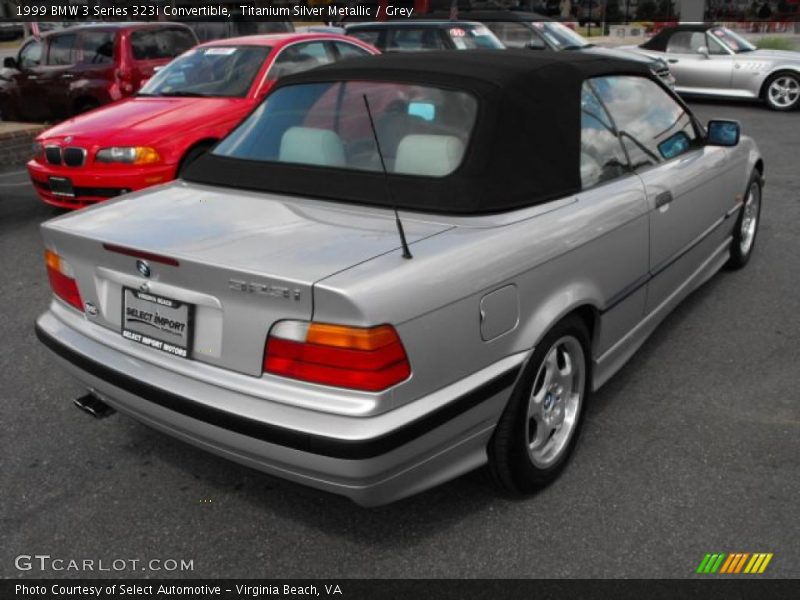 Titanium Silver Metallic / Grey 1999 BMW 3 Series 323i Convertible
