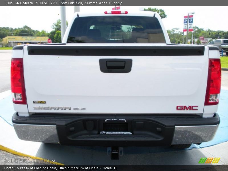 Summit White / Ebony 2009 GMC Sierra 1500 SLE Z71 Crew Cab 4x4