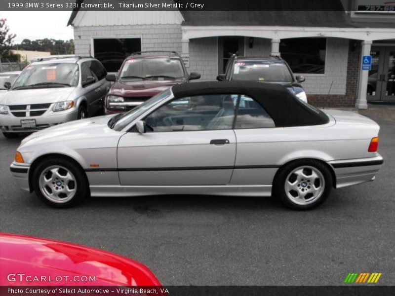 Titanium Silver Metallic / Grey 1999 BMW 3 Series 323i Convertible
