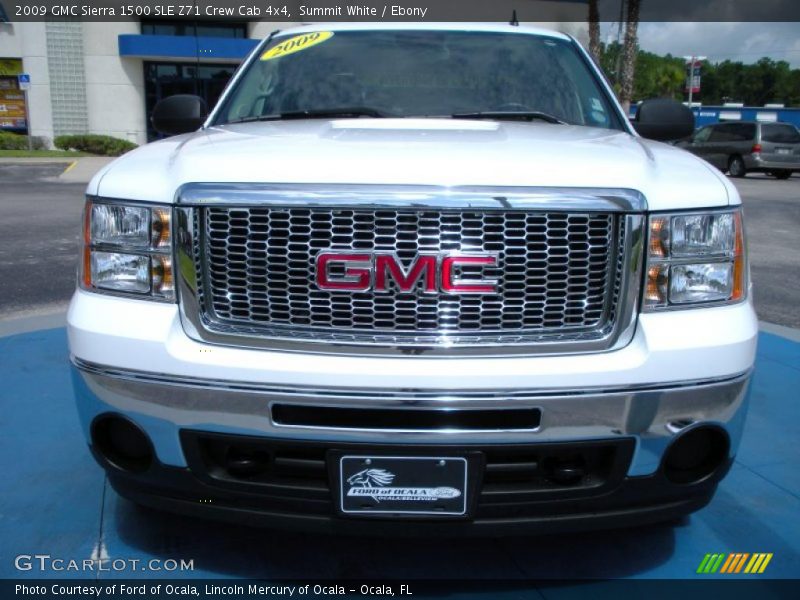 Summit White / Ebony 2009 GMC Sierra 1500 SLE Z71 Crew Cab 4x4
