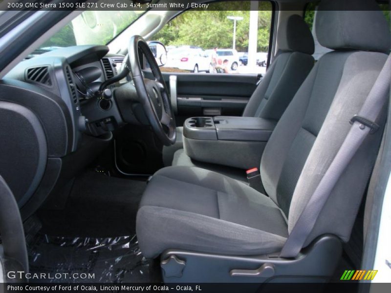 Summit White / Ebony 2009 GMC Sierra 1500 SLE Z71 Crew Cab 4x4