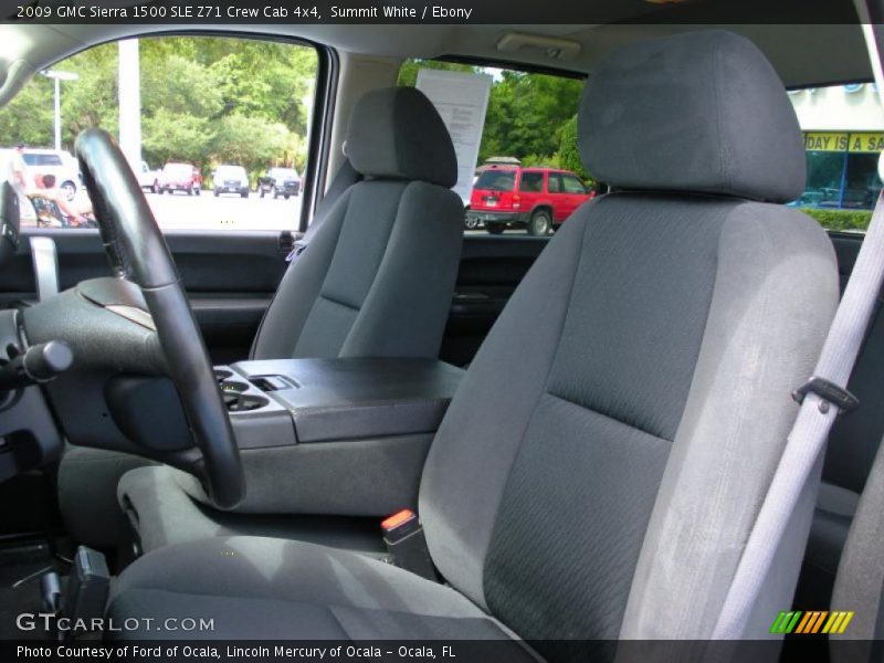 Summit White / Ebony 2009 GMC Sierra 1500 SLE Z71 Crew Cab 4x4