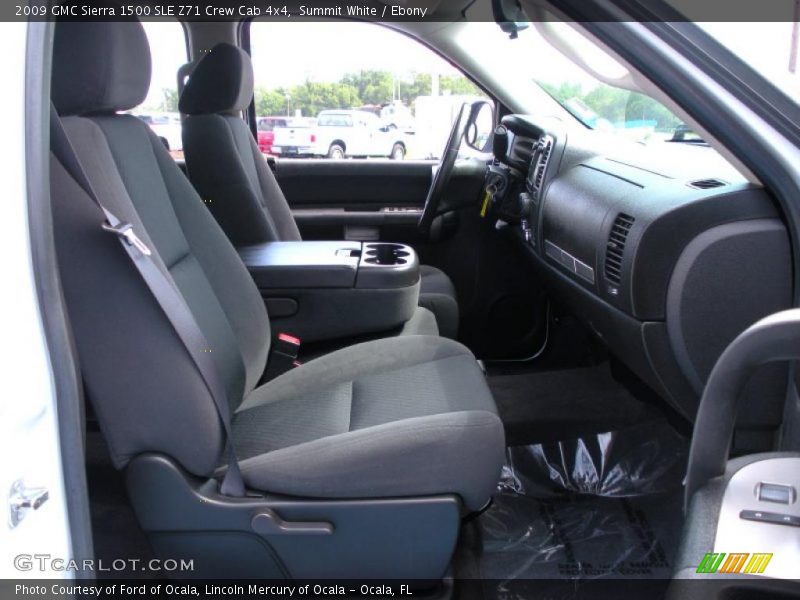 Summit White / Ebony 2009 GMC Sierra 1500 SLE Z71 Crew Cab 4x4